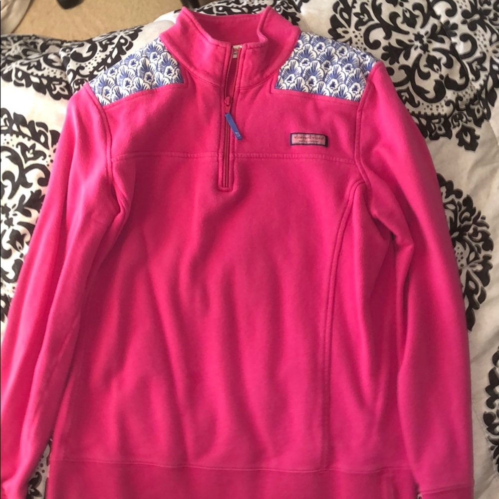 Pink Vineyard Vines Pullover